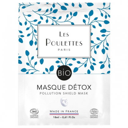 Masque Détox coton BIO 18ml Les Poulettes