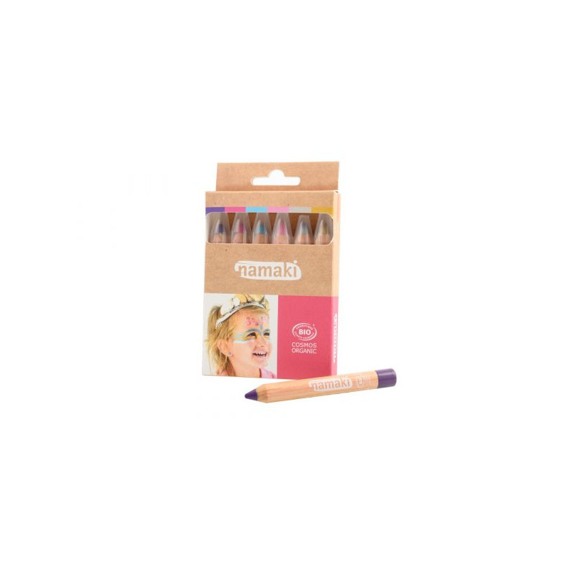Kit 6 crayons de maquillage Mondes enchantés BIO Namaki