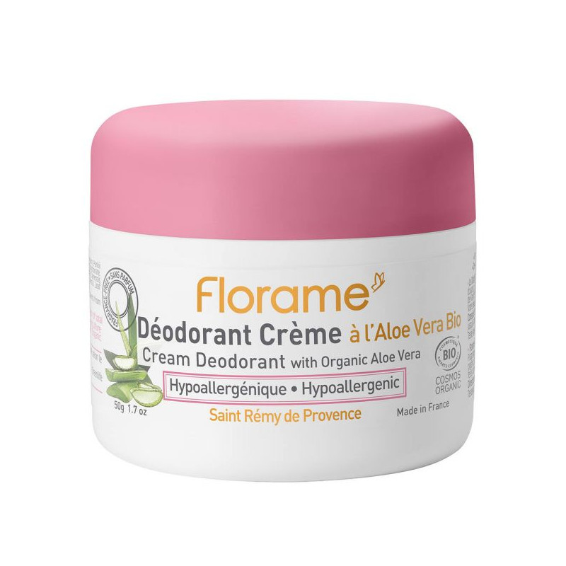 Déodorant crème hypoallergénique bio - Florame