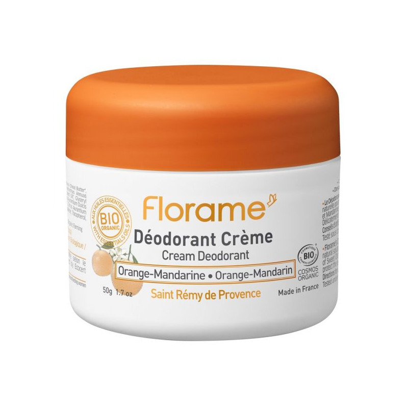 Déodorant crème Orange Mandarine bio - Florame