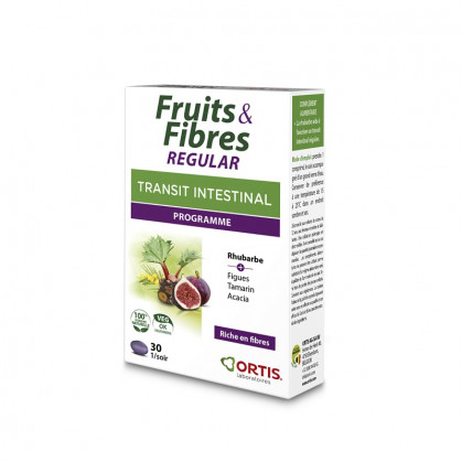 Fruits & fibres regular 30 comprimés Ortis