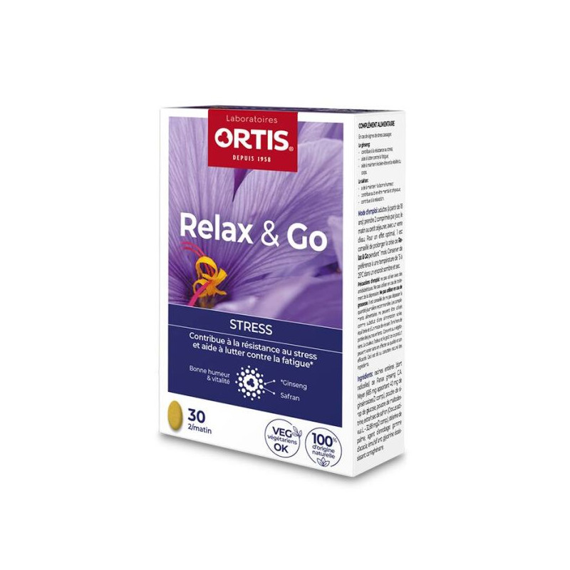 Relax & go BIO 30 comprimés Ortis