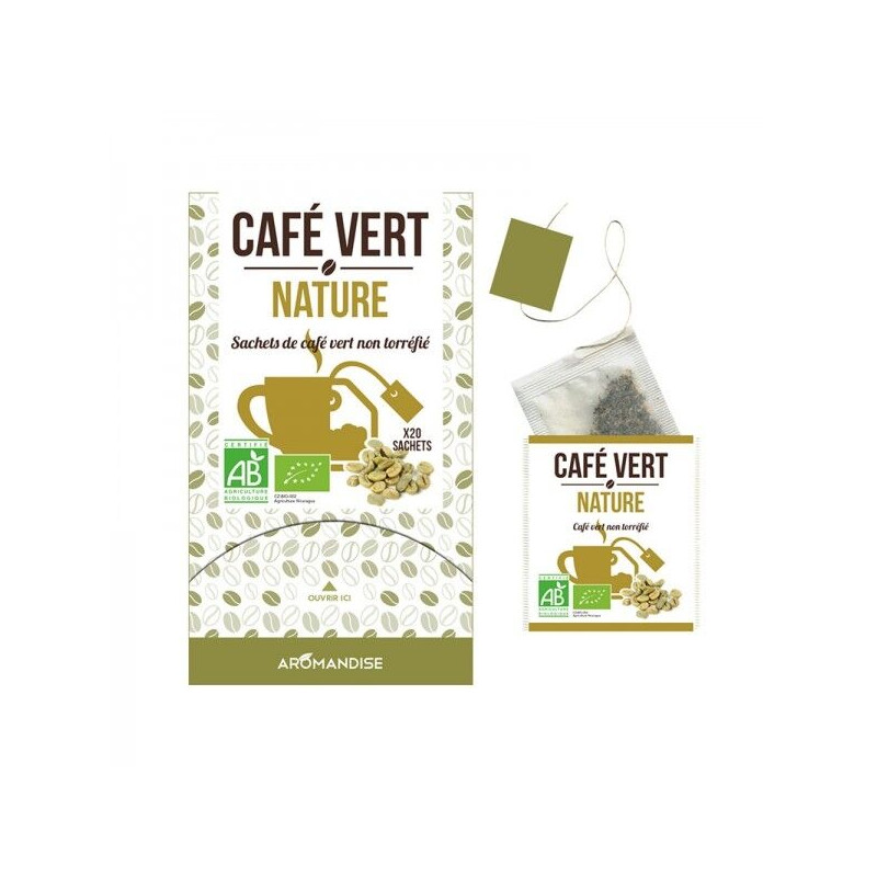 Café vert BIO 18 sachets Aromandise