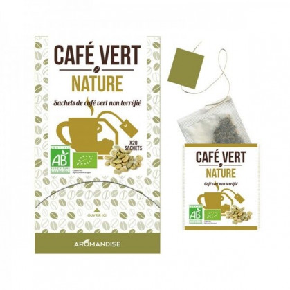 Café vert BIO 18 sachets Aromandise