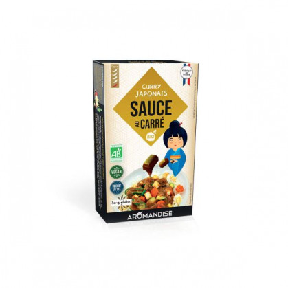 Sauce au carre curry Japonais BIO 10x90g Aromandise