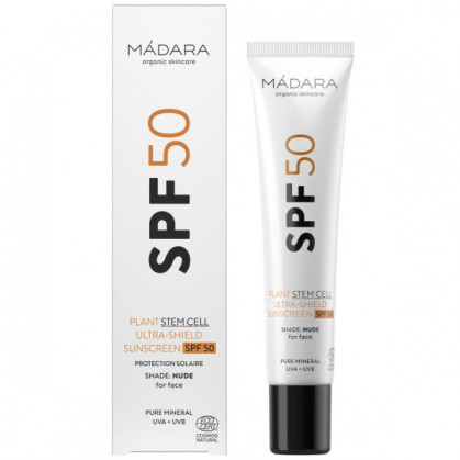 Crème solaire visage teintée SPF50 - Madara