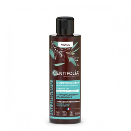Shampoing crème anti pelliculaire cuir cheveux sensible BIO 200ml Centifolia