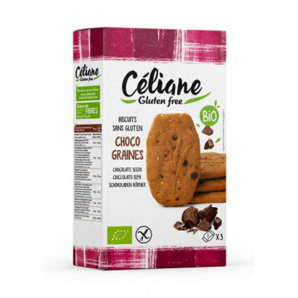 Biscuits petit-déj' chocolat & graines BIO (3x3) 150g Céliane