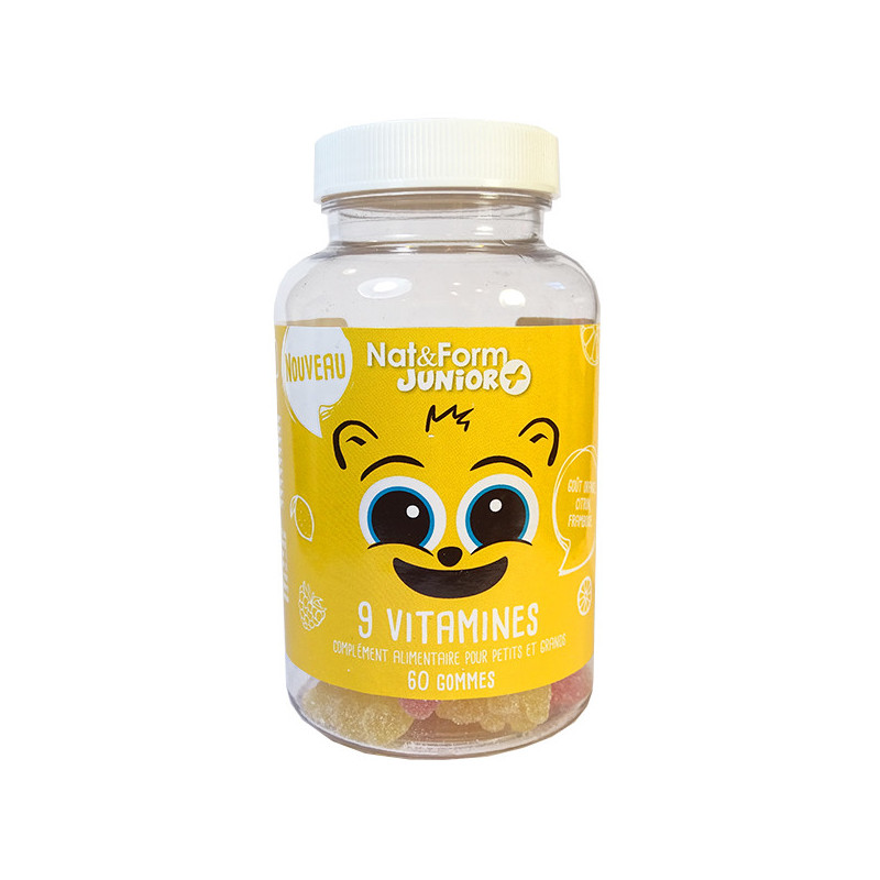 Ours + 9 vitamines Nat & Form 1 boîte de 60 ours