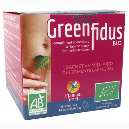 GreenFidus Bio Flamant vert 14 sachets