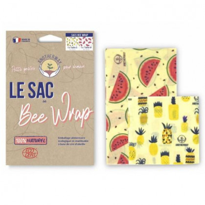 Bee Wrap, Sacs alimentaires réutilisables BIO Anotherway