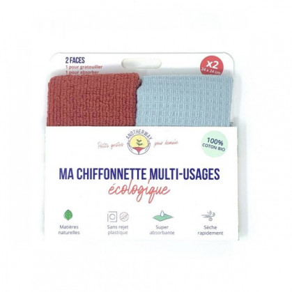 Chiffonettes lavables multi-usages lot de 2 Anotherway