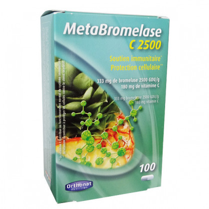 MetaBromelase C2500 Orthonat 100 gélules