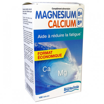 Magnésium Marin + B6 + B9 + Calcium Marin Programme ECO 200 gélules