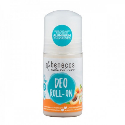 Benecos Déodorant Abricot & Sureau Bio - Roll On 1 Roll-On 50 ml