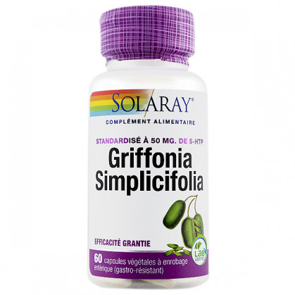 Griffonia Simplicifolia 50mg 5HTP 1 boîte de griffonia 60 gél