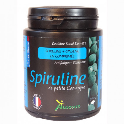 Spiruline + Ginseng 200 Comprimés Algosud 1 boite de 200 comprimés