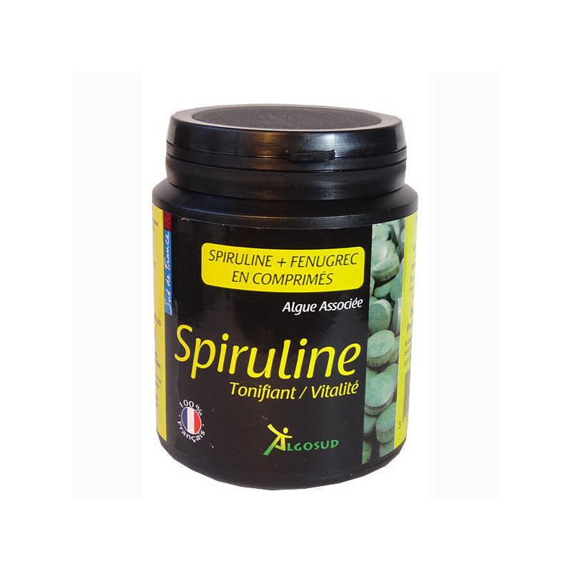 Spiruline + Fénugrec 200 Comprimés Algosud 1 boite de 200 comprimés