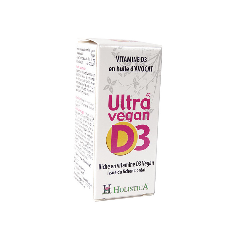 Ultra Vegan D3 - Vitamine D3 végétale Flacon 8 ml