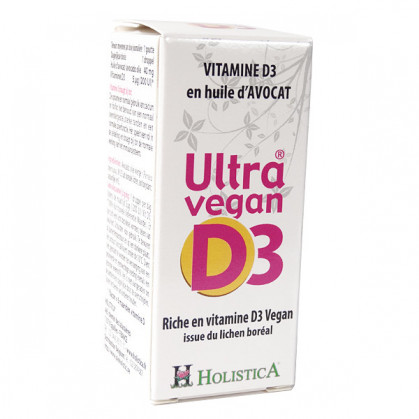 Ultra Vegan D3 - Vitamine D3 végétale Flacon 8 ml