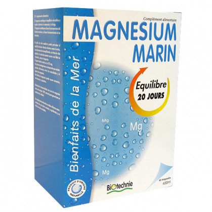 Magnésium marin ampoules Biotechnie 1 boite de 20 ampoules