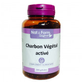 Charbon Végétal activé 200 gélules Nat & Form 200 gélules