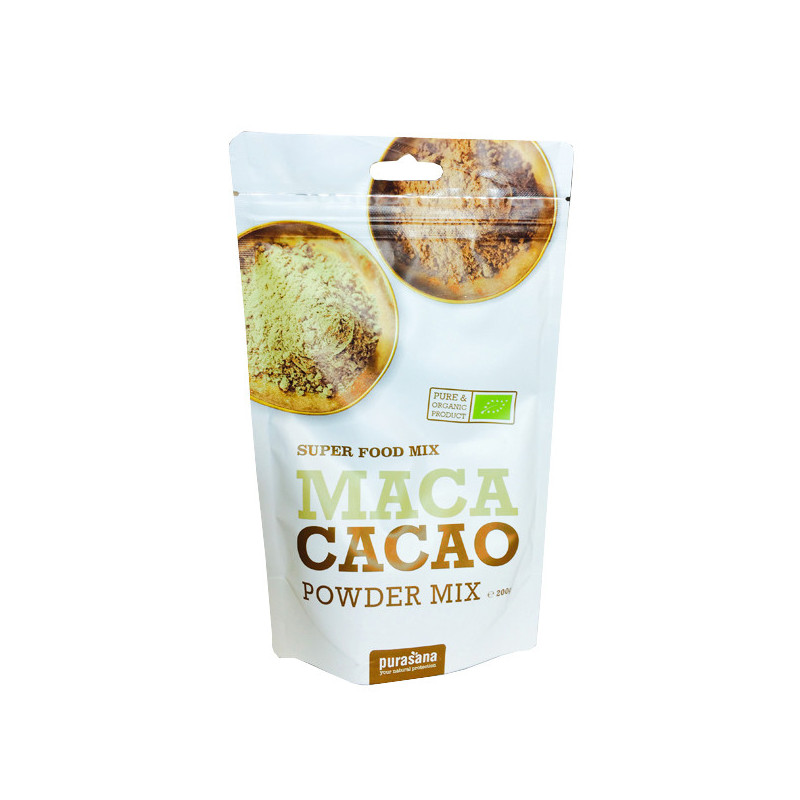 Poudre Maca Cacao 200 gr Purasana 200 gr