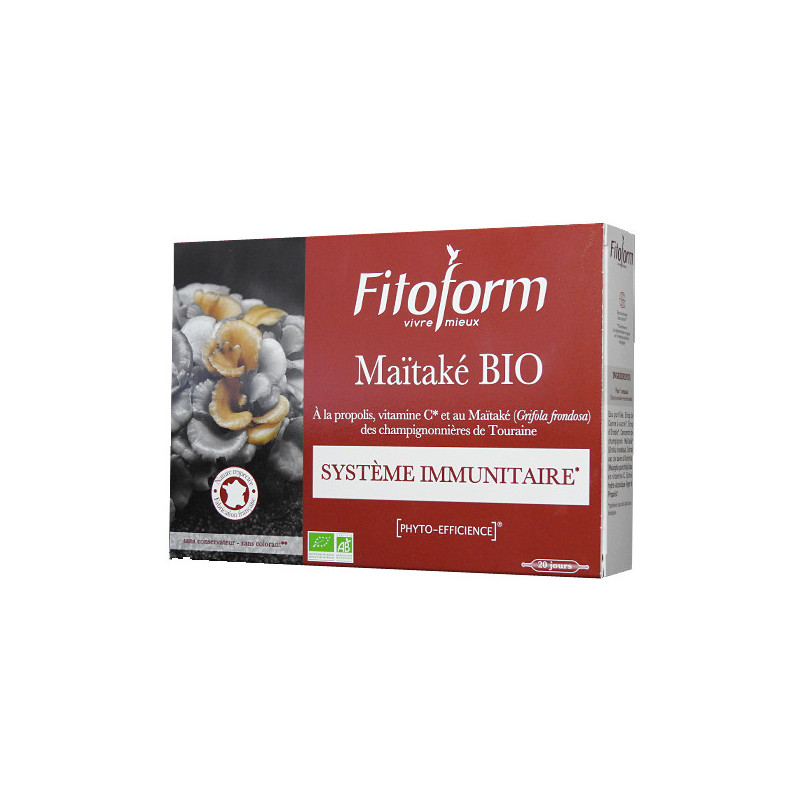 Maitake Bio Vit C et propolis Fitoform 20 ampoules