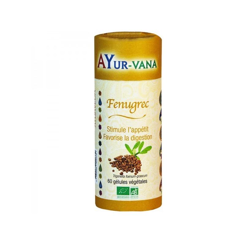 Fenugrec Bio 60 gélules Ayur-Vana 60 gélules végétales de 590 mg