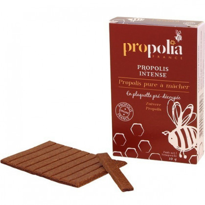 Propolia - Propolis intense pure à macher - 10 gr tablettes pré-découpées 10 gr