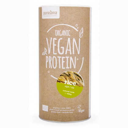 Protéine Vegan de Riz Bio 400 gr Pot refermable de 400 gr