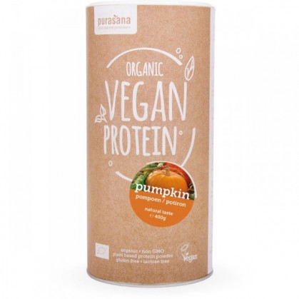 Protéine Vegan de Potiron Bio 400 gr Pot refermable de 400 gr