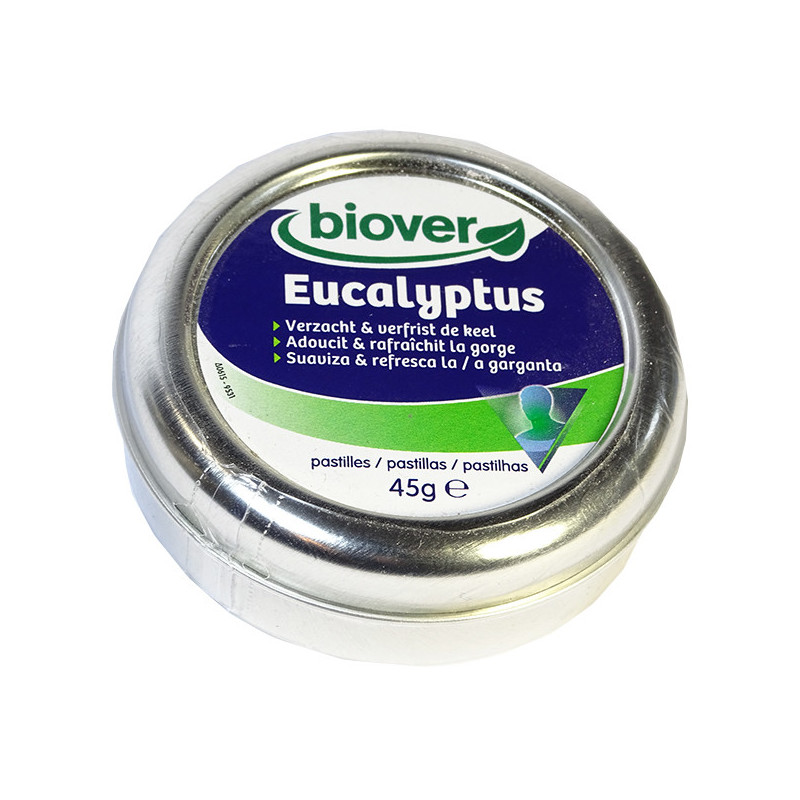Pastilles Eucalyptus pour la gorge Biover 45 grames