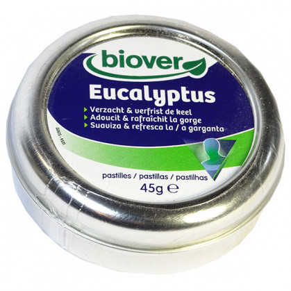Pastilles Eucalyptus pour la gorge Biover 45 grames