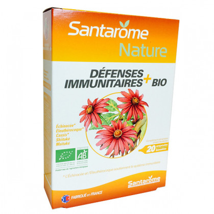 Défenses Immunitaires Bio Santarome 20 ampoules de 10 ml