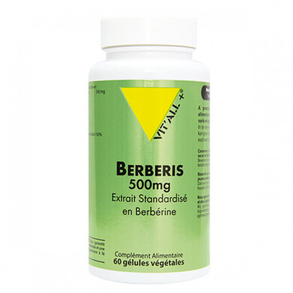 Berberis 500mg 60 gélules Vitall+ 60 gélules végétales