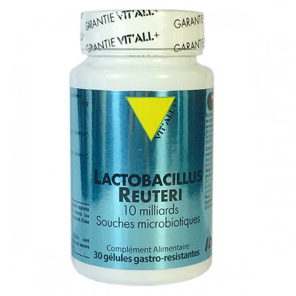 Lactobacillus Reuteri 10 milliards 30 gélules Vitall+ 30 gélules gastro-résistantes