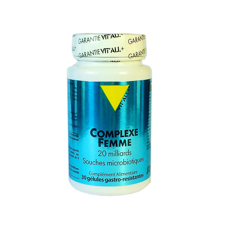 Complexe femme probiotique Vitall+ 30 gélules gastro-résistantes