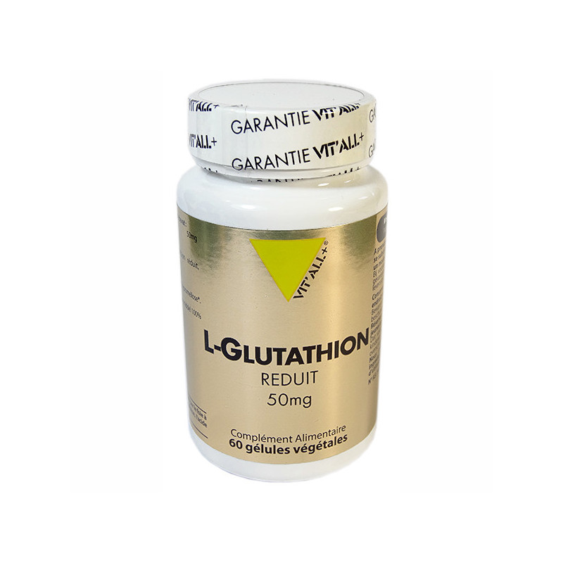 L-Glutathion réduit 50mg 60 gélules Vitall+ 60 gélules végétales
