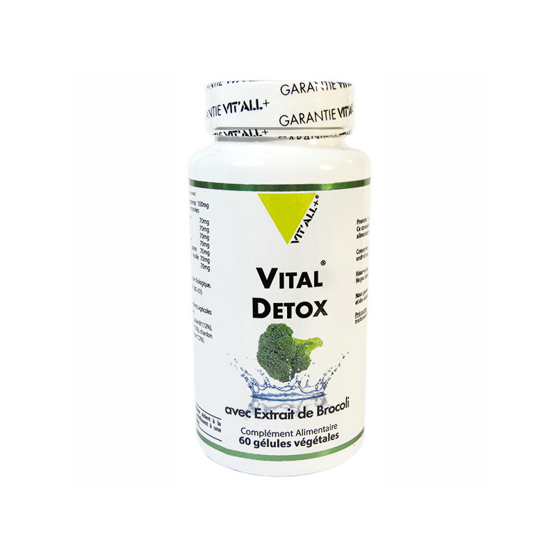 Vital Detox 60 gélules vitall+ 60 gélules végétales