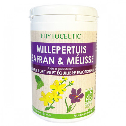 Millepertuis Safran & Mélisse 60 comprimés Phytoceutic 60 comprimés