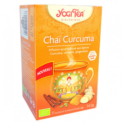 Chaï Curcuma Yogi Tea 17 infusions 17 sachets