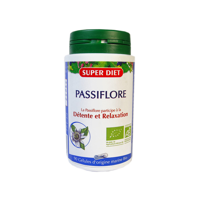 Passiflore Bio 90 gélules Super Diet 90 gélules marines