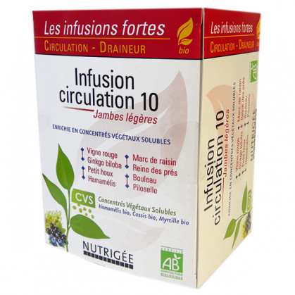 Infusion Circulation 10 Nutrigée 30 sachets