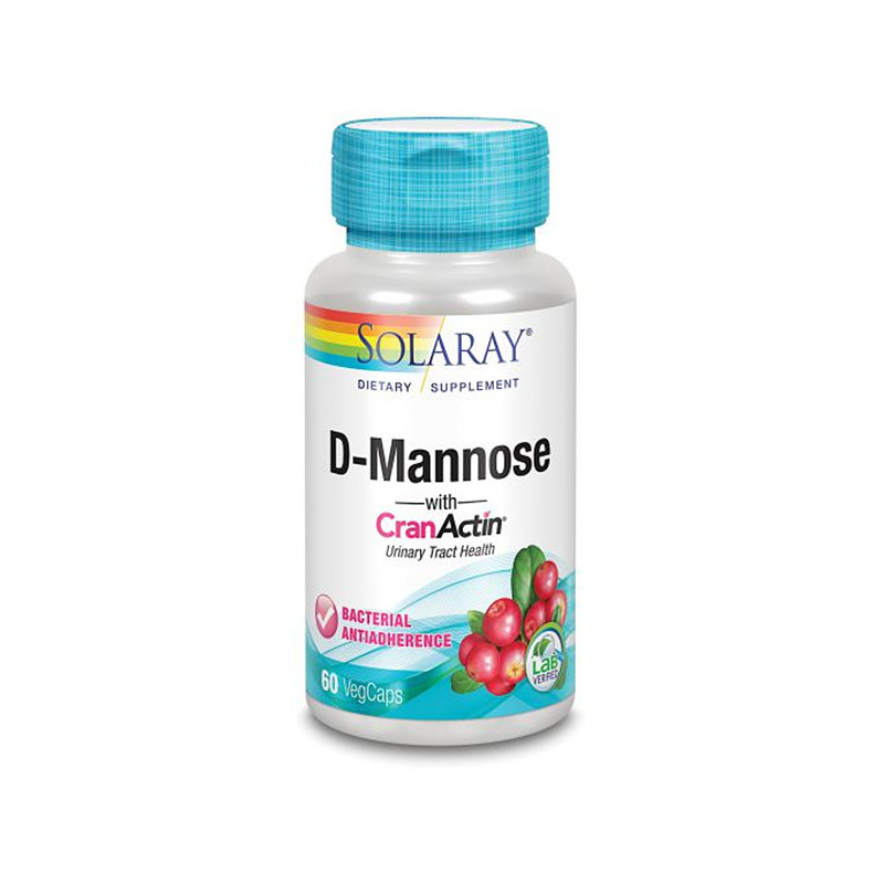 D-Mannose Plus CranActin 60 gélules Solaray 60 gélules végétales