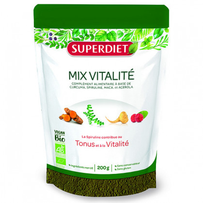 Mix Vitalité Bio Vegan 200gr Super-Diet Doypack 200gr