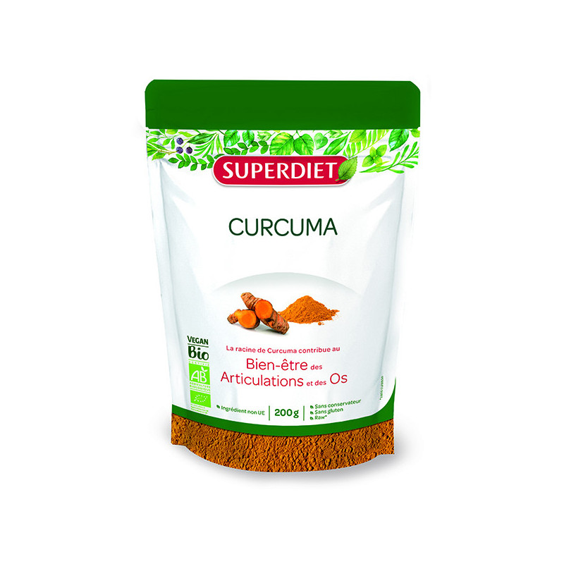 Curcuma Bio Vegan 200gr Super-Diet Doypack 200gr