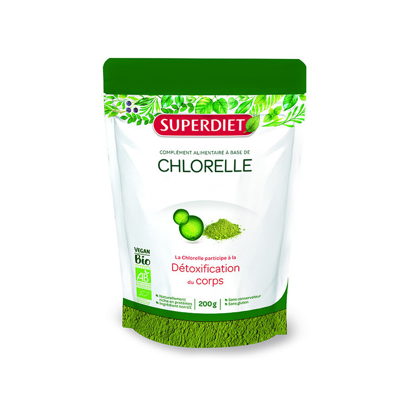 Chlorelle Bio Vegan 200gr Super-Diet Doypack 200gr