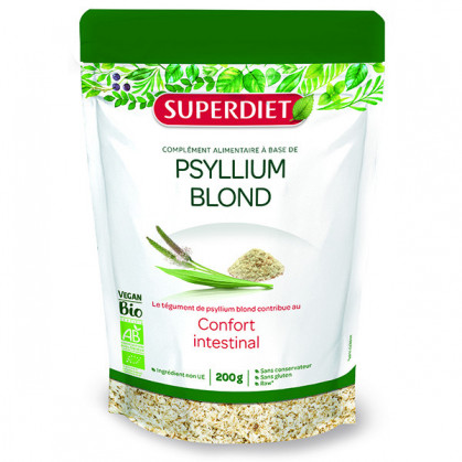 Psyllium Blond Bio Vegan 200gr Super-Diet Doypack 200gr