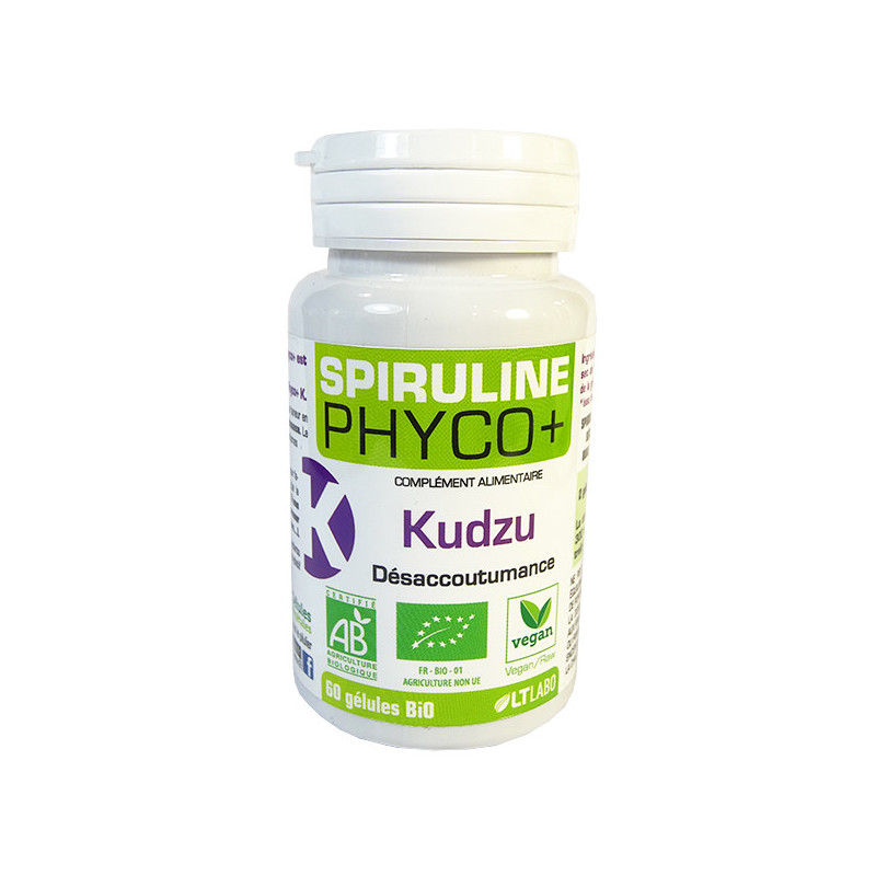 Spiruline Phyco+ Kudzu Bio 60 gélules 60 gélules végétales